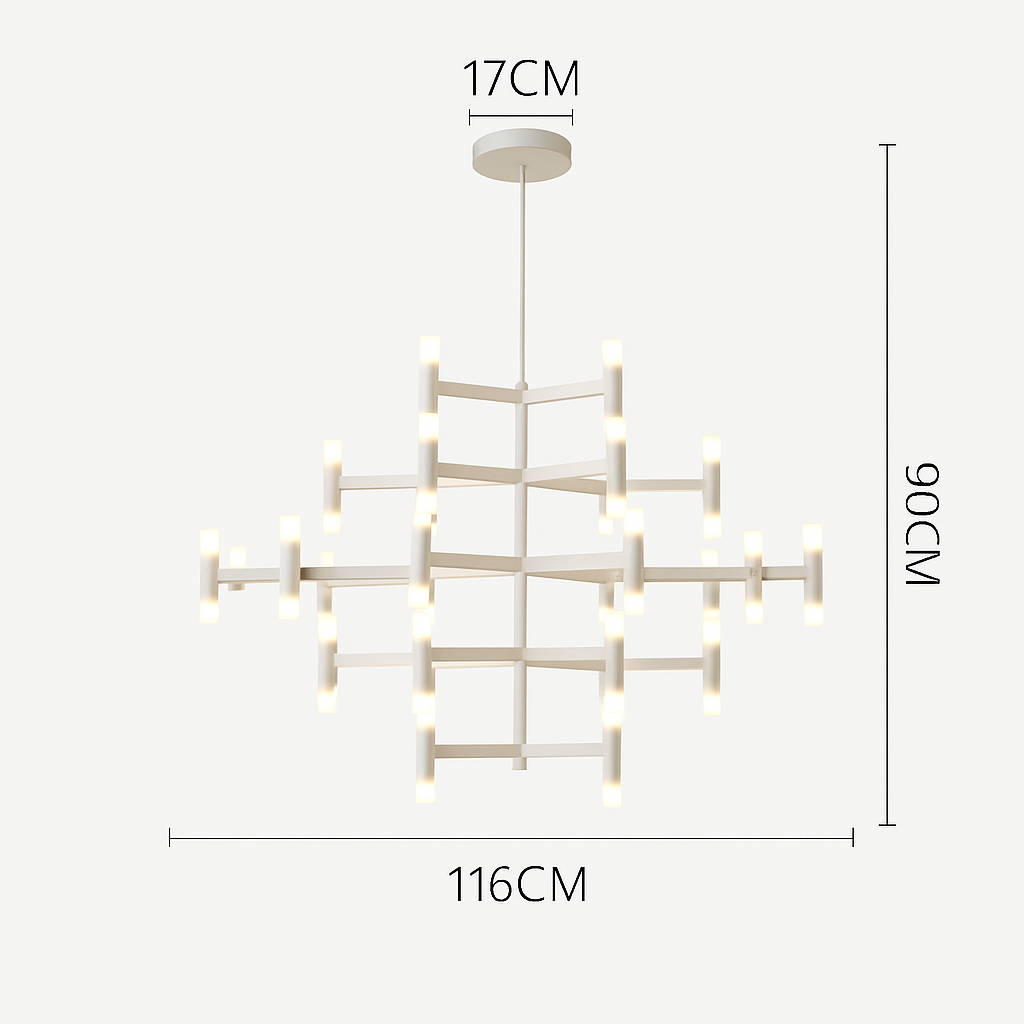 Lustre — Moderne de luxe en métal éclairage suspendu réglable