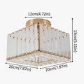 Plafonnier moderne en cristal avec led Félicie Prélude - Éclat du Cristal & Décor Singulier