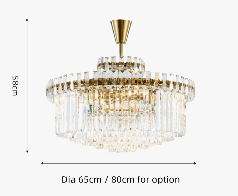 Lustre — Moderne en cristal design haut de gamme pour intérieur élégant