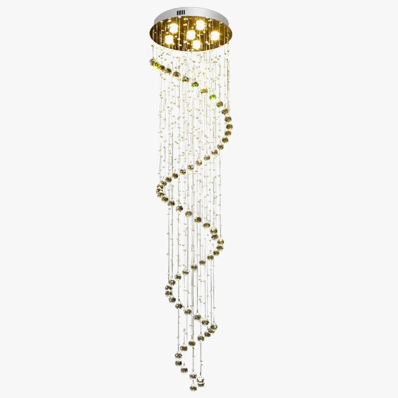 Lustre — Moderne en cristal design spiralé pour éclairage décoratif