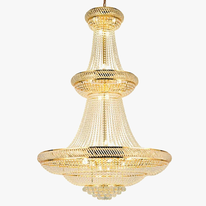 Lustre — Moderne en cristal LED pour hall d'entrée luxueux