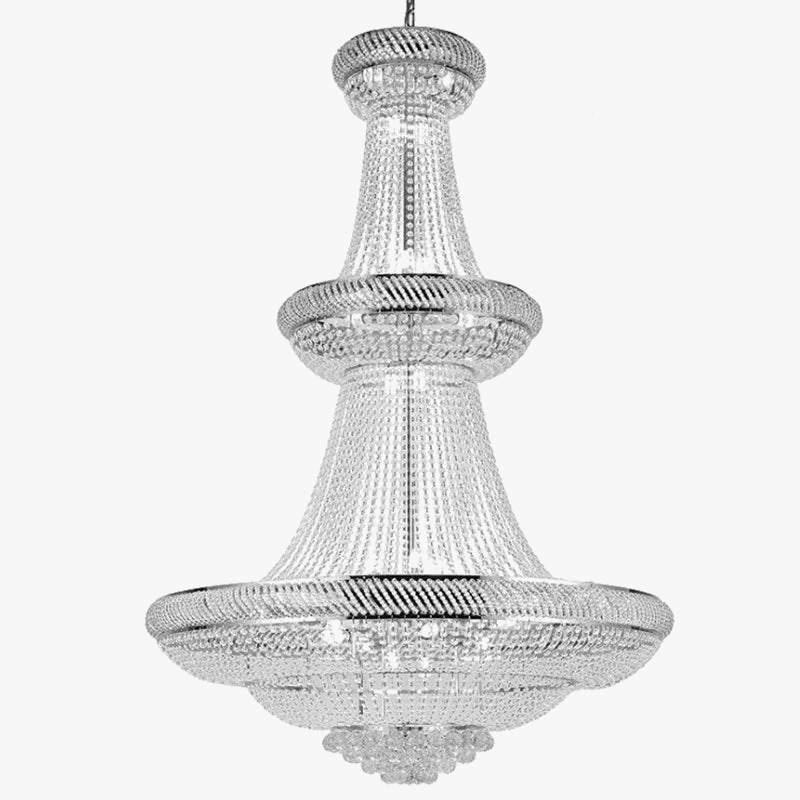 Lustre — Moderne en cristal LED pour hall d'entrée luxueux