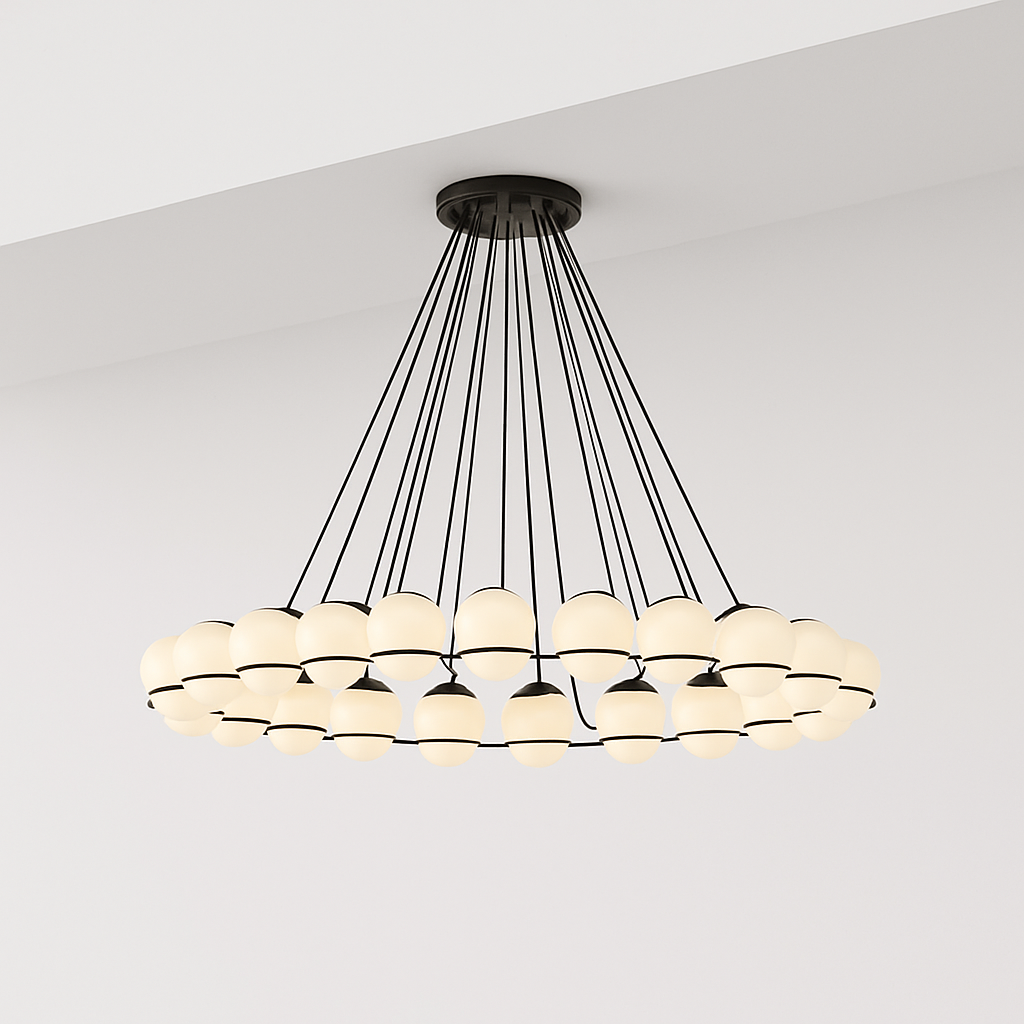 Lustre — Moderne en verre créatif pour éclairage intérieur décoratif