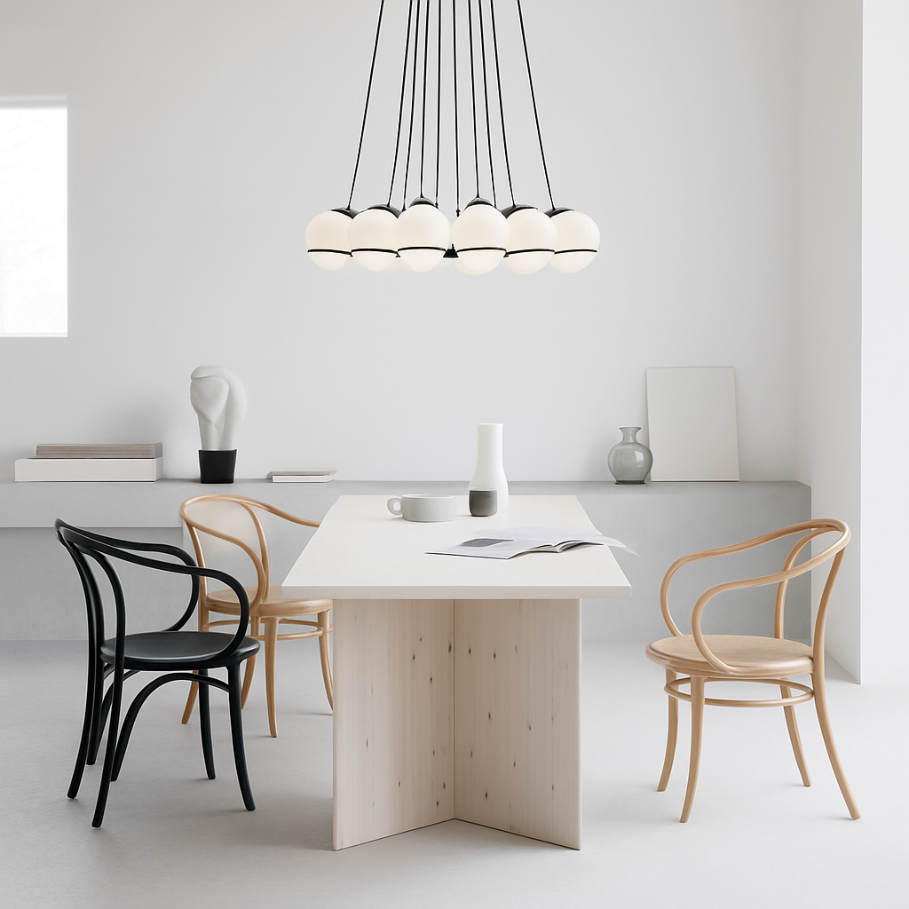 Lustre — Moderne en verre créatif pour éclairage intérieur décoratif
