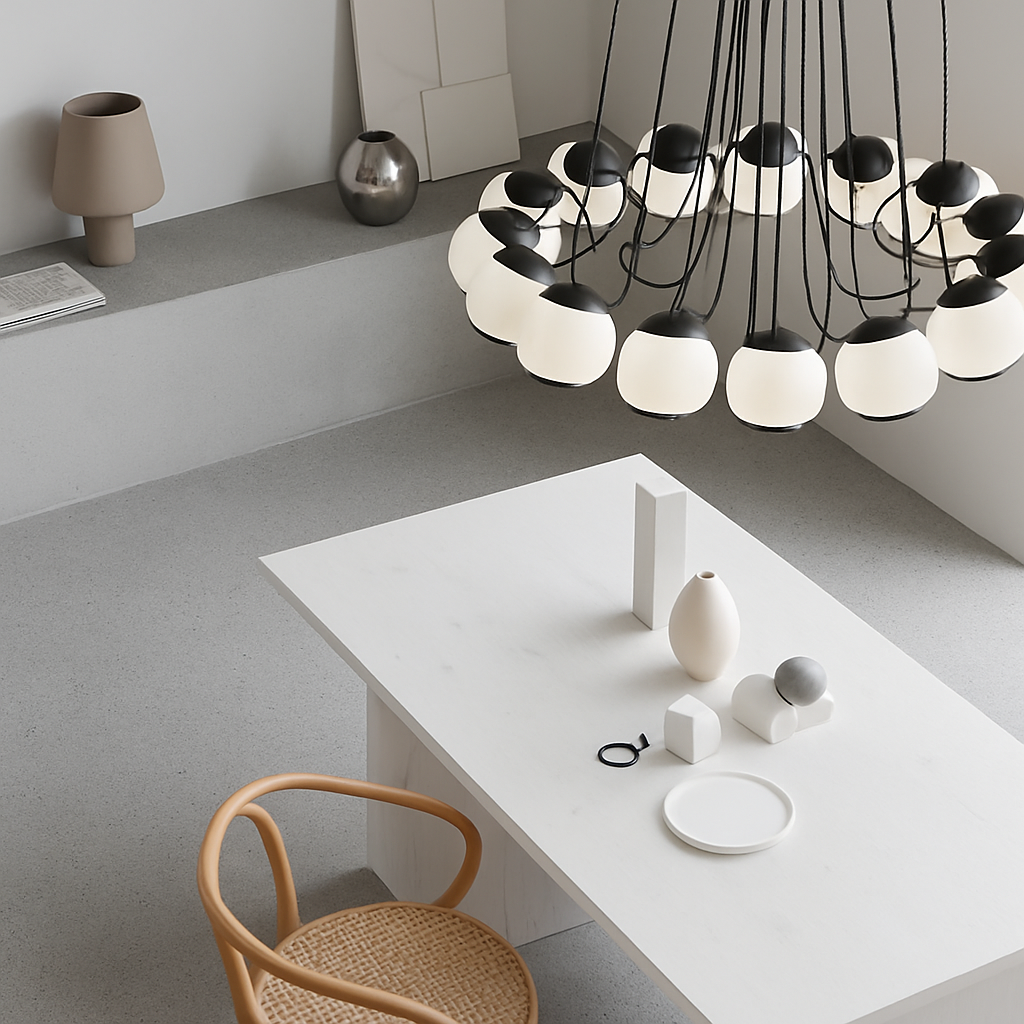 Lustre — Moderne en verre créatif pour éclairage intérieur décoratif