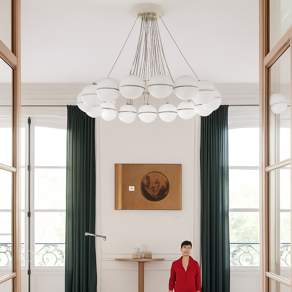Lustre — Moderne en verre créatif pour éclairage intérieur décoratif