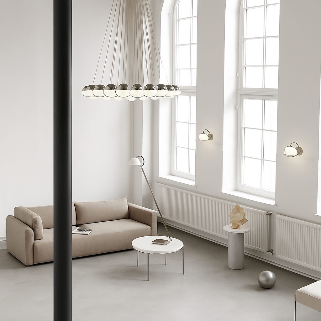 Lustre — Moderne en verre créatif pour éclairage intérieur décoratif