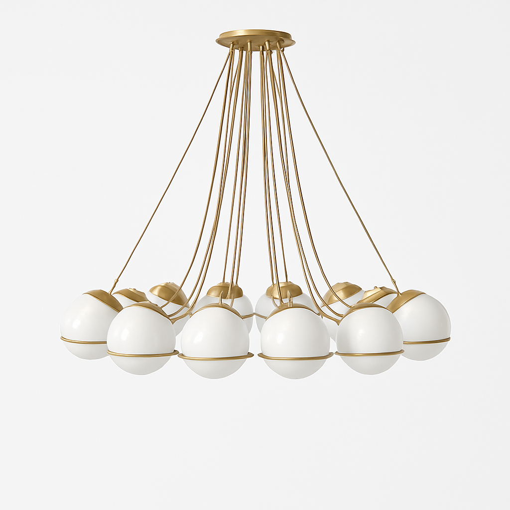 Lustre — Moderne en verre créatif pour éclairage intérieur décoratif