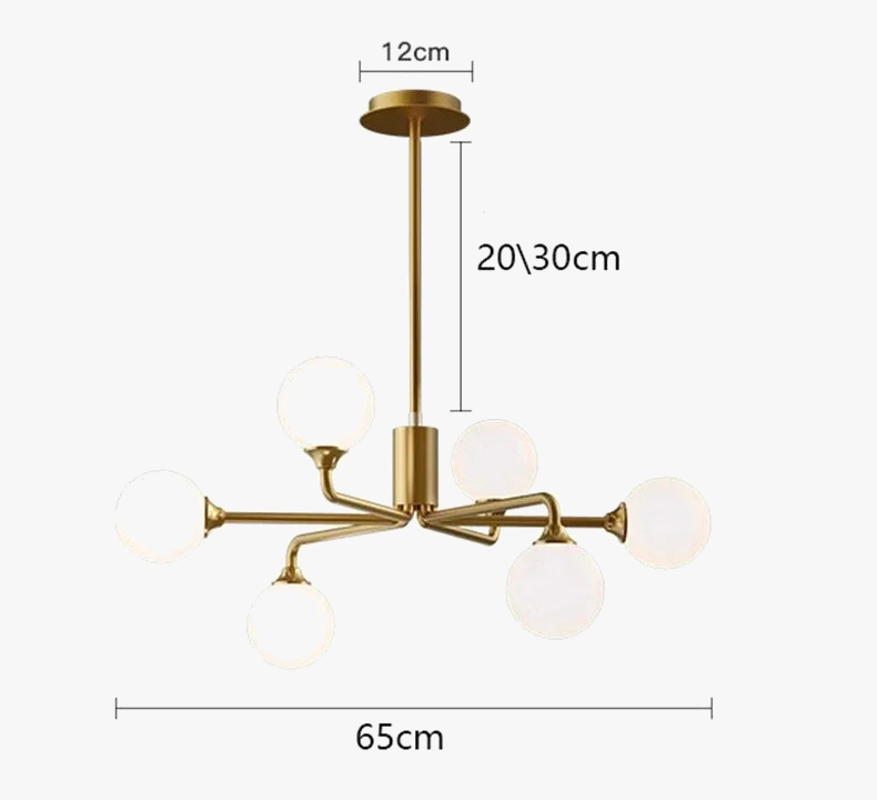 Lustre — Moderne en verre suspendu pour décoration maison