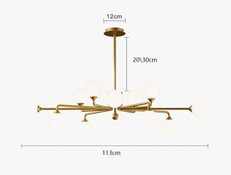 Lustre — Moderne en verre suspendu pour décoration maison