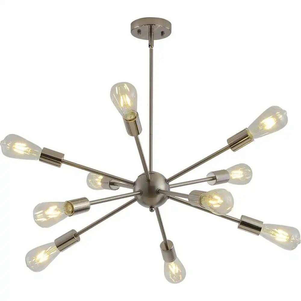 Lustre — Moderne industriel en laiton pour éclairage design