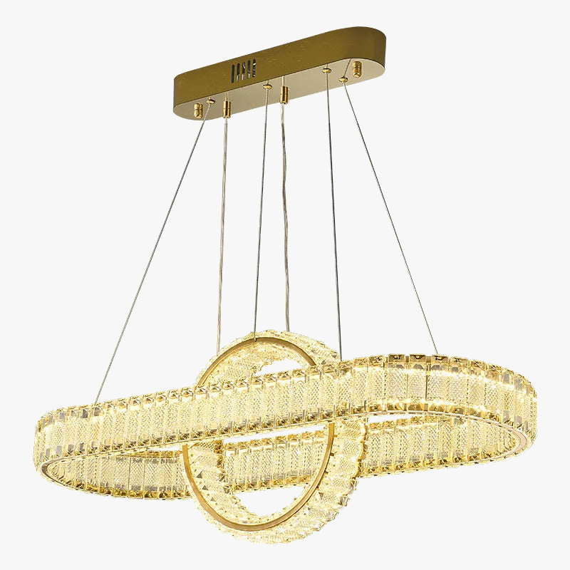 Lustre — Moderne LED en cristal style vintage pour villa