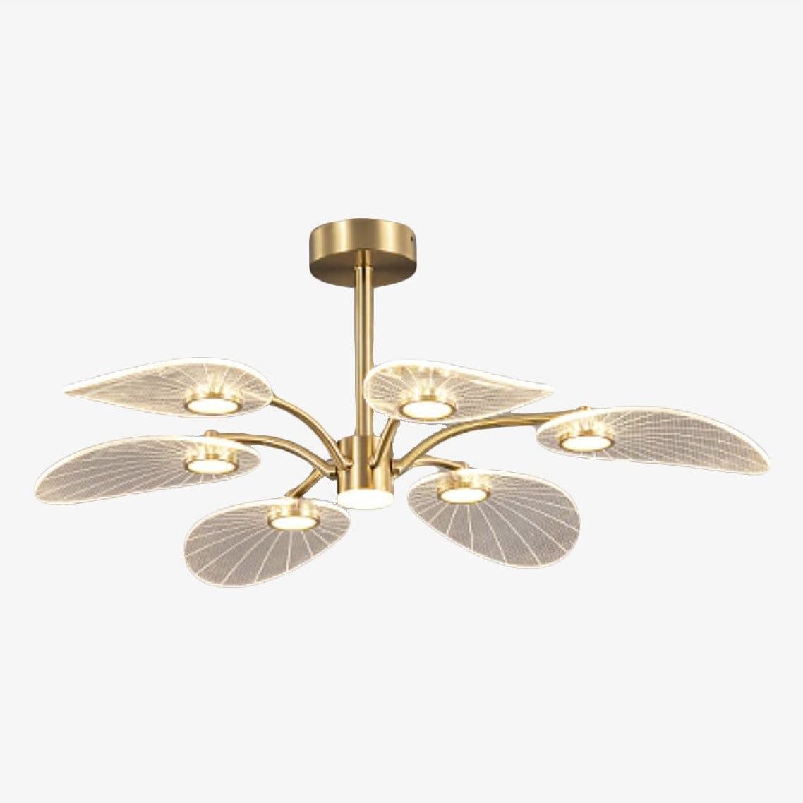 Lustre — Moderne LED en forme de pétale Akimera