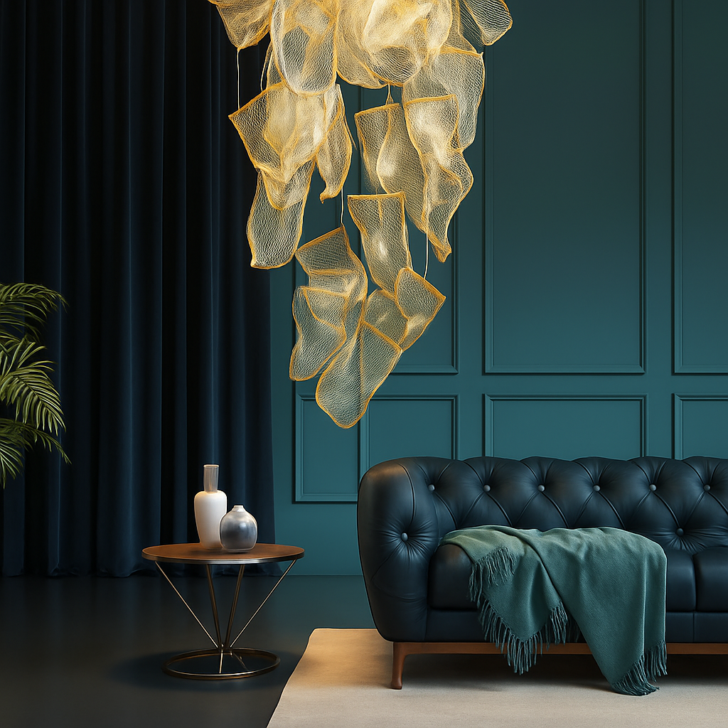 Lustre — Moderne LED pour duplex escalier bar et magasin de vêtements