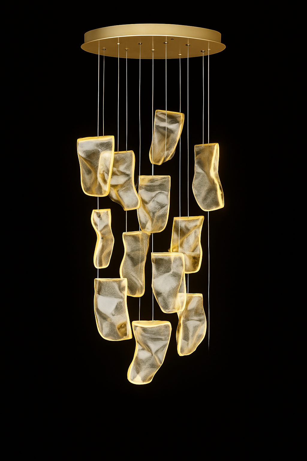 Lustre — Moderne LED pour duplex escalier bar et magasin de vêtements
