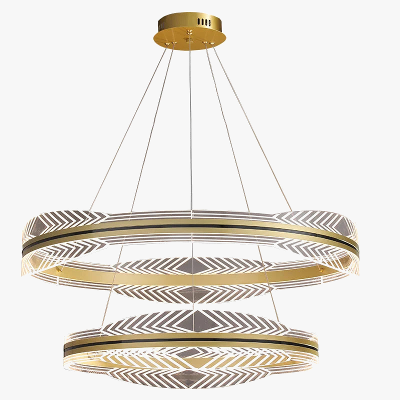 Lustre — Moderne suspendu en or design nordique éclairage intérieur