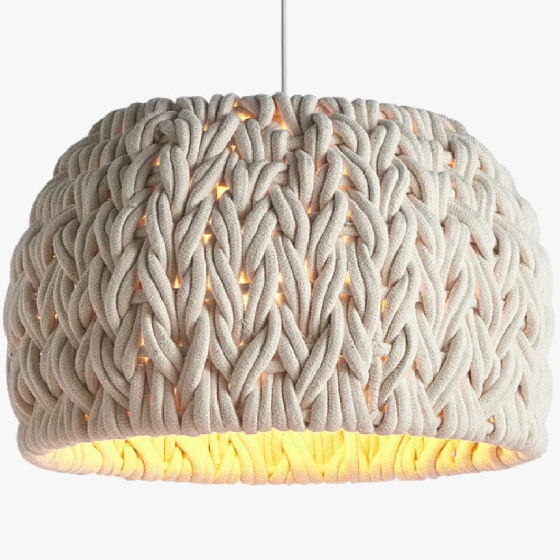 Lustre Naturel Jules Brume en Corde
