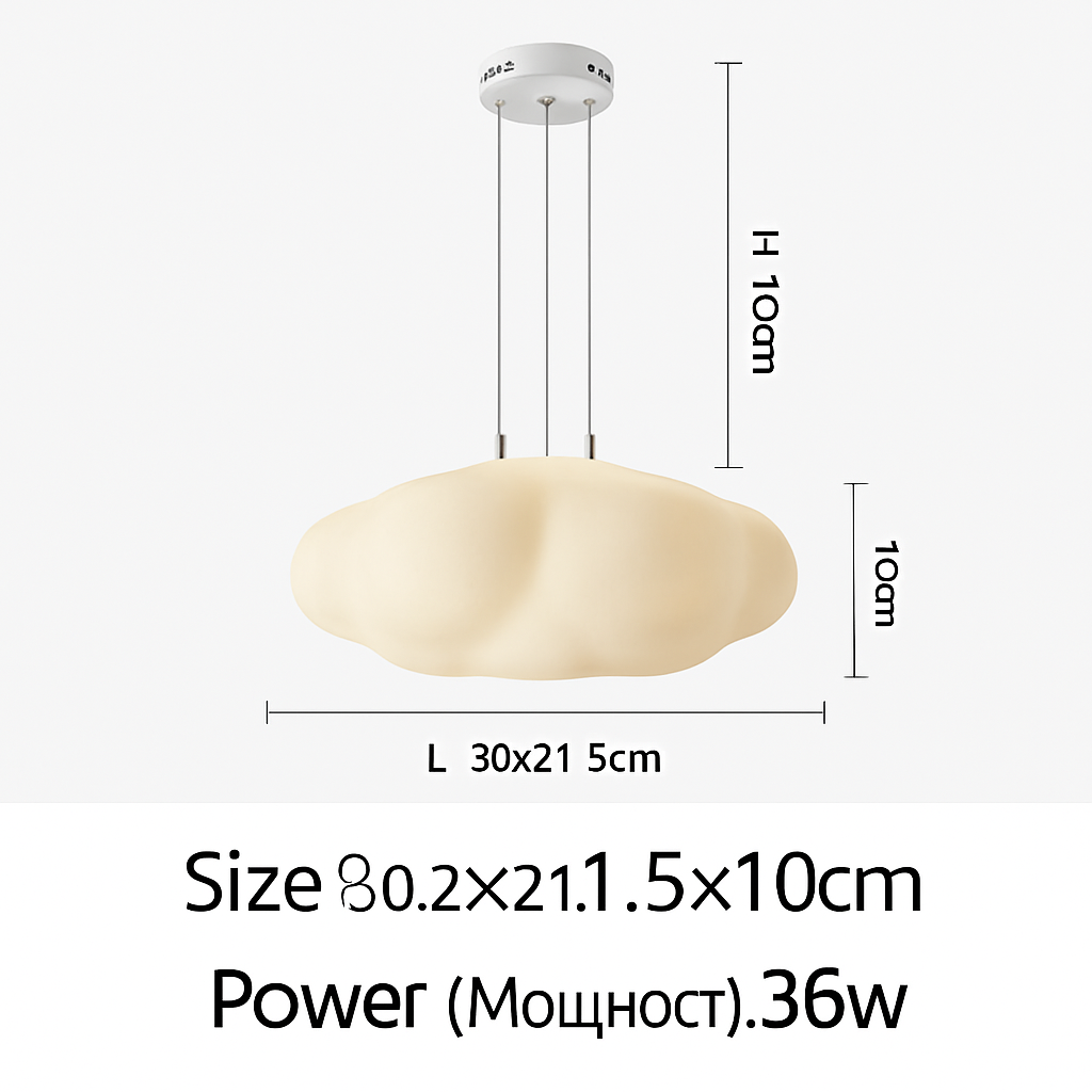 Lustre — Nuages Blanc LED Lustre Pour Salle À Manger Chambre D'enfant Hall Créative Décorative Éclairage Quotidien