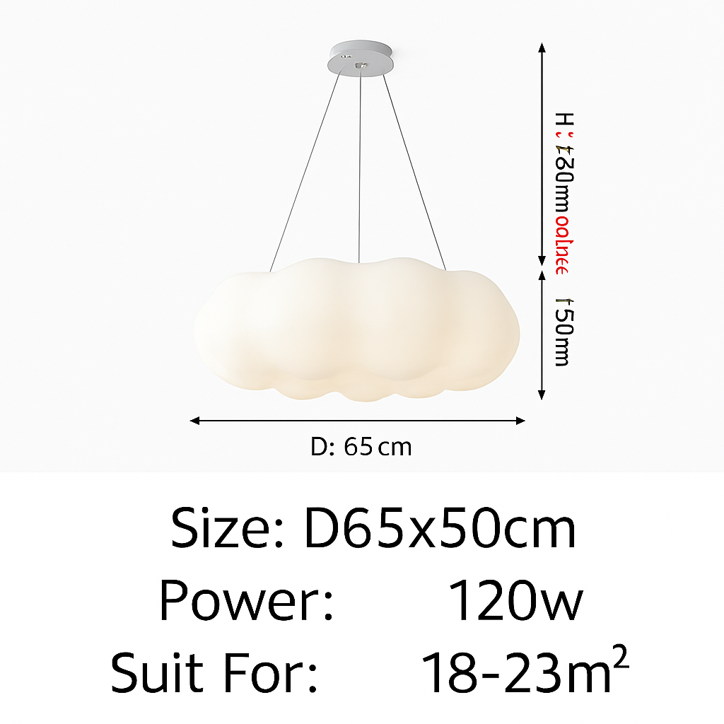 Lustre — Nuages Blanc LED Lustre Pour Salle À Manger Chambre D'enfant Hall Créative Décorative Éclairage Quotidien