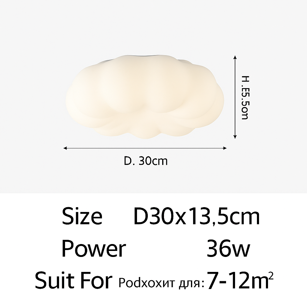 Lustre — Nuages Blanc LED Lustre Pour Salle À Manger Chambre D'enfant Hall Créative Décorative Éclairage Quotidien