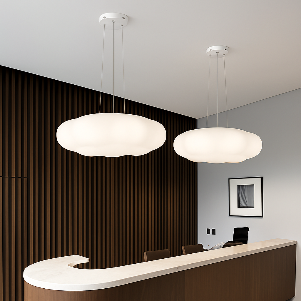 Lustre — Nuages Blanc LED Lustre Pour Salle À Manger Chambre D'enfant Hall Créative Décorative Éclairage Quotidien