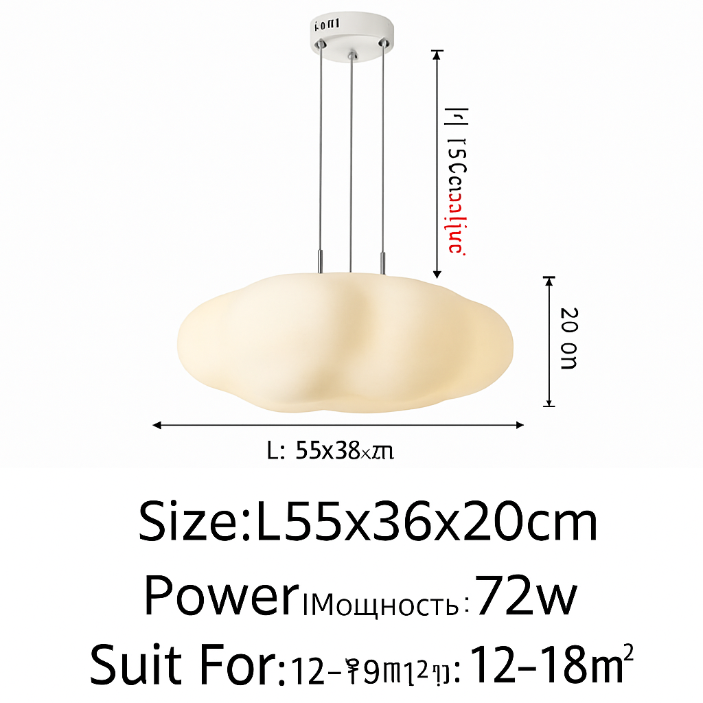 Lustre — Nuages Blanc LED Lustre Pour Salle À Manger Chambre D'enfant Hall Créative Décorative Éclairage Quotidien