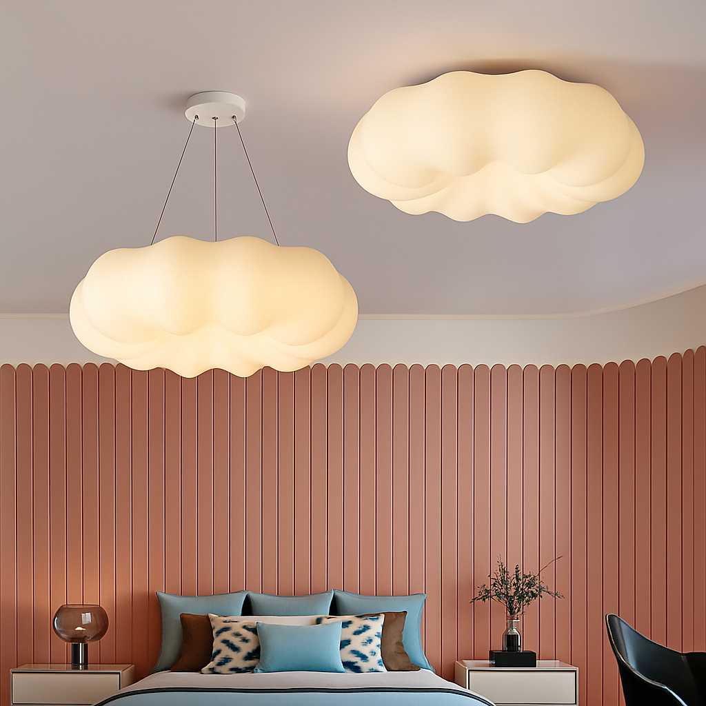 Lustre — Nuages Blanc LED Lustre Pour Salle À Manger Chambre D'enfant Hall Créative Décorative Éclairage Quotidien