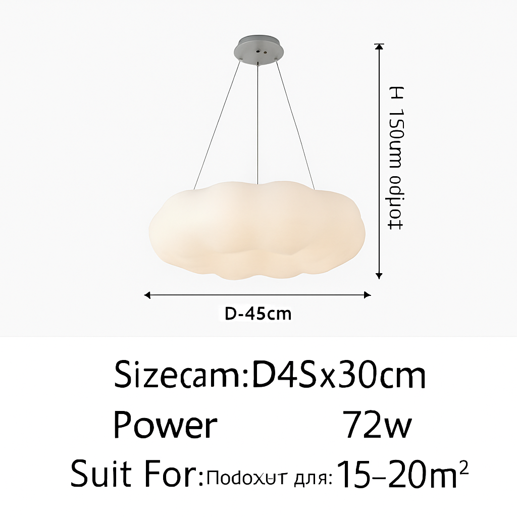 Lustre — Nuages Blanc LED Lustre Pour Salle À Manger Chambre D'enfant Hall Créative Décorative Éclairage Quotidien