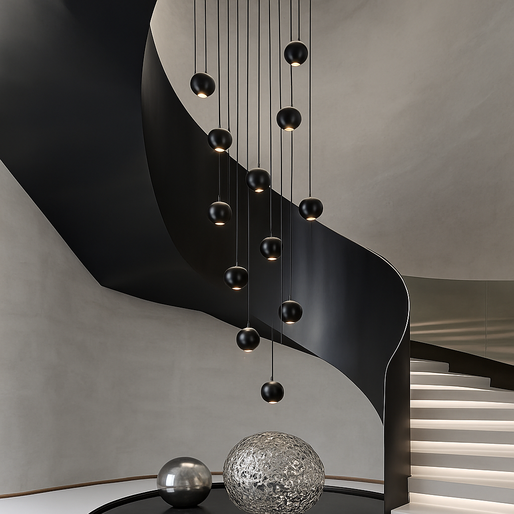 Lustre — Orb design circulaire décoratif pour penthouse