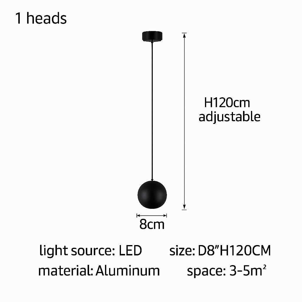 Lustre — Orb design circulaire décoratif pour penthouse