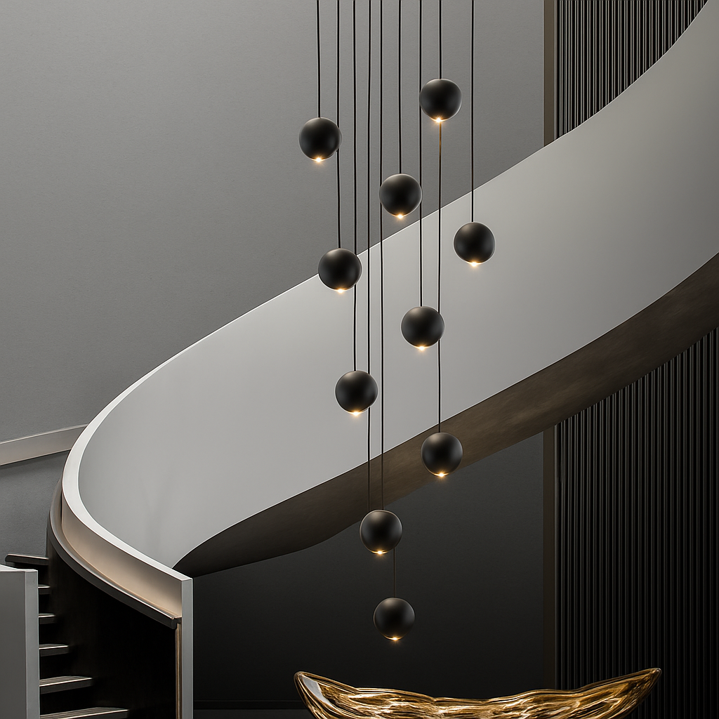 Lustre — Orb design circulaire décoratif pour penthouse