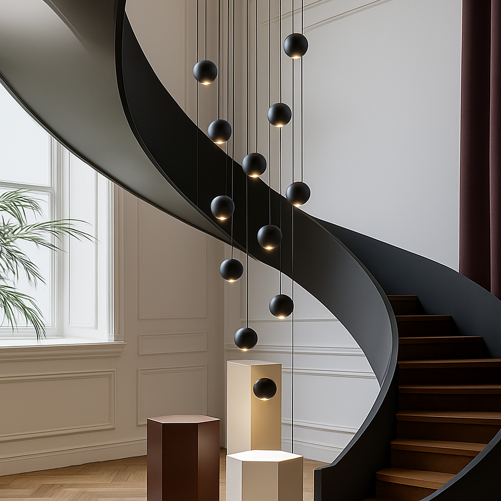 Lustre — Orb design circulaire décoratif pour penthouse