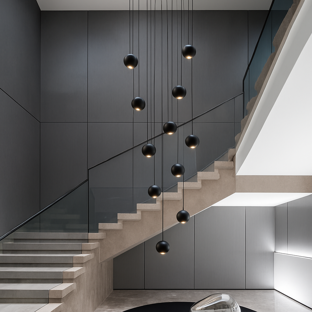 Lustre — Orb design circulaire décoratif pour penthouse