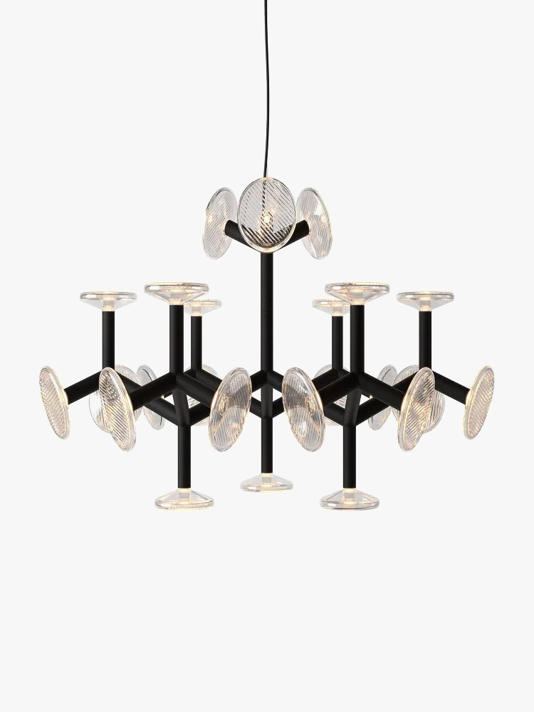 Lustre — Postmoderne en verre style américain pour décoration intérieure
