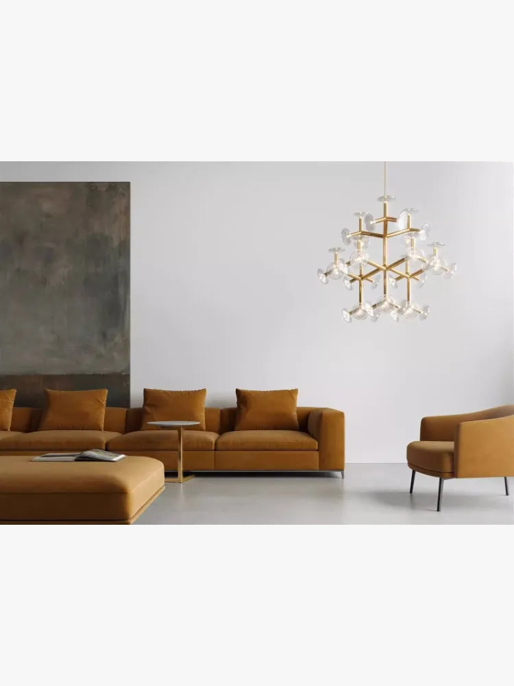 Lustre — Postmoderne en verre style américain pour décoration intérieure