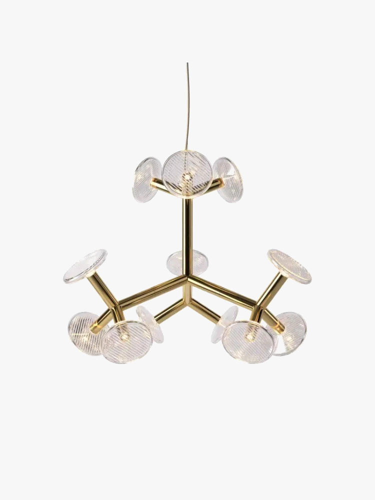 Lustre — Postmoderne en verre style américain pour décoration intérieure