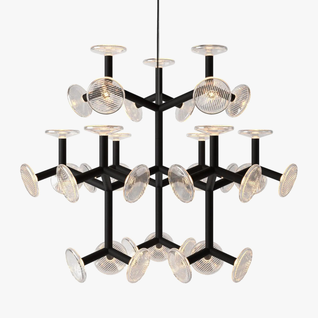 Lustre — Postmoderne en verre style américain pour décoration intérieure