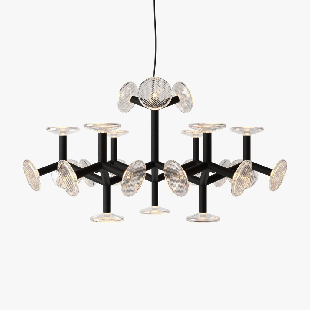 Lustre — Postmoderne en verre style américain pour décoration intérieure