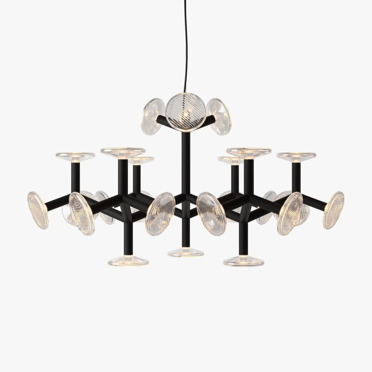 Lustre — Postmoderne en verre style américain pour décoration intérieure