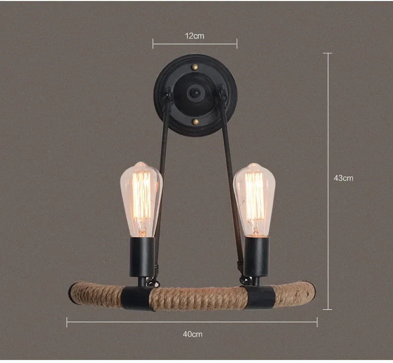 Lustre Vintage Lucien Sillage en Corde