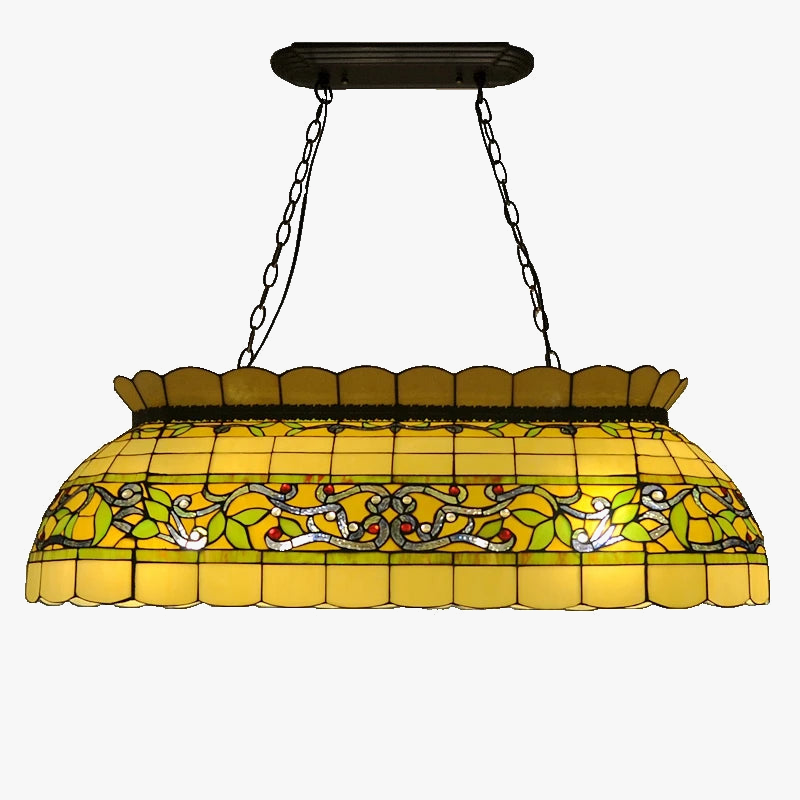 Lustre — Rétro en rotin et verre pour éclairage de bar et restaurant