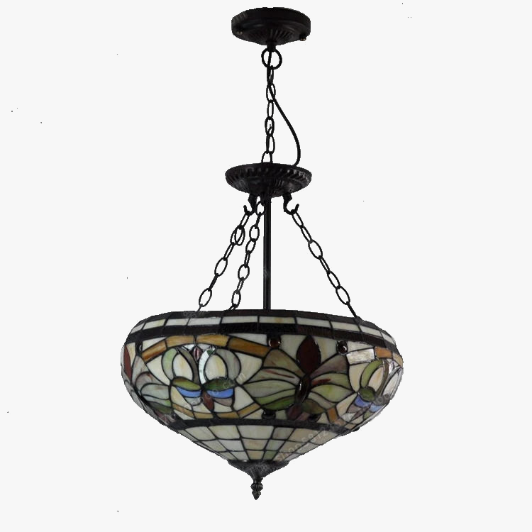 Lustre — Rétro style européen lampes tiffany pour décoration intérieure