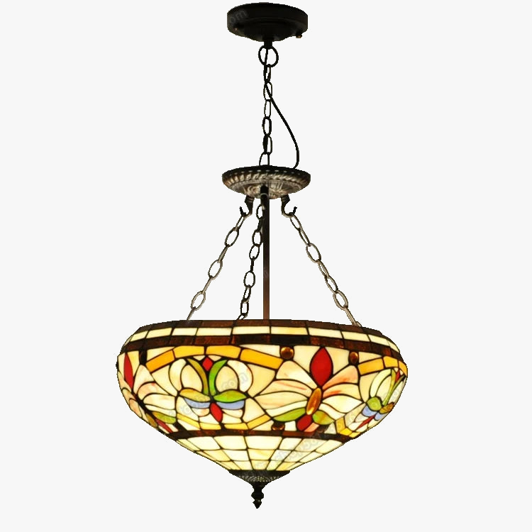 Lustre — Rétro style européen lampes tiffany pour décoration intérieure