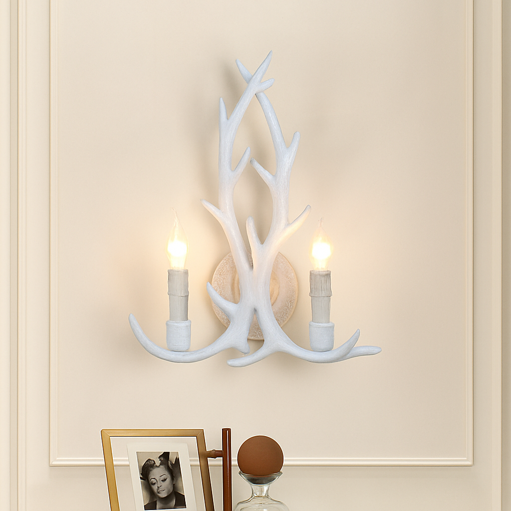 Lustre — Rustique en bois de cerf pour décoration industrielle