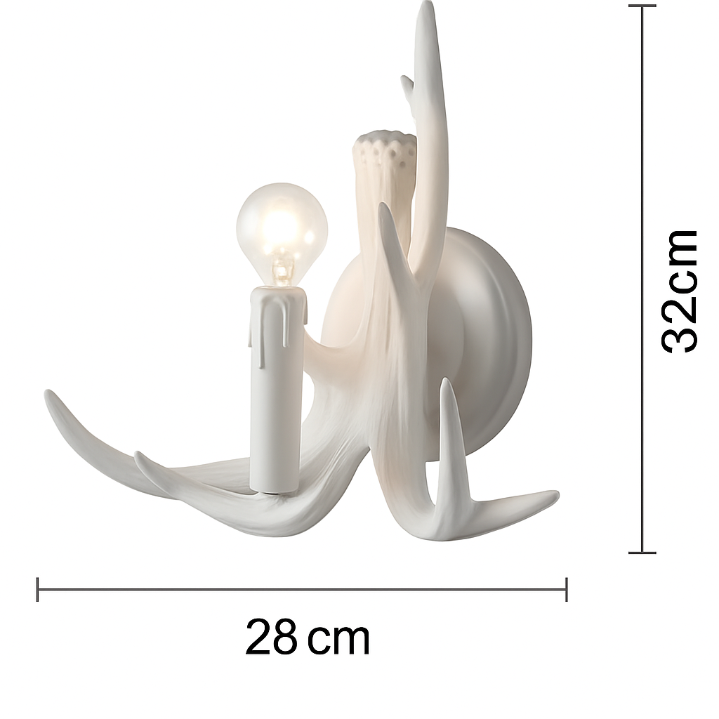 Lustre — Rustique en bois de cerf pour décoration industrielle