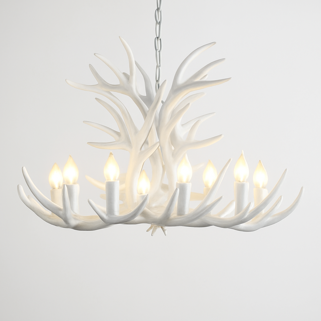 Lustre — Rustique en bois de cerf pour décoration industrielle