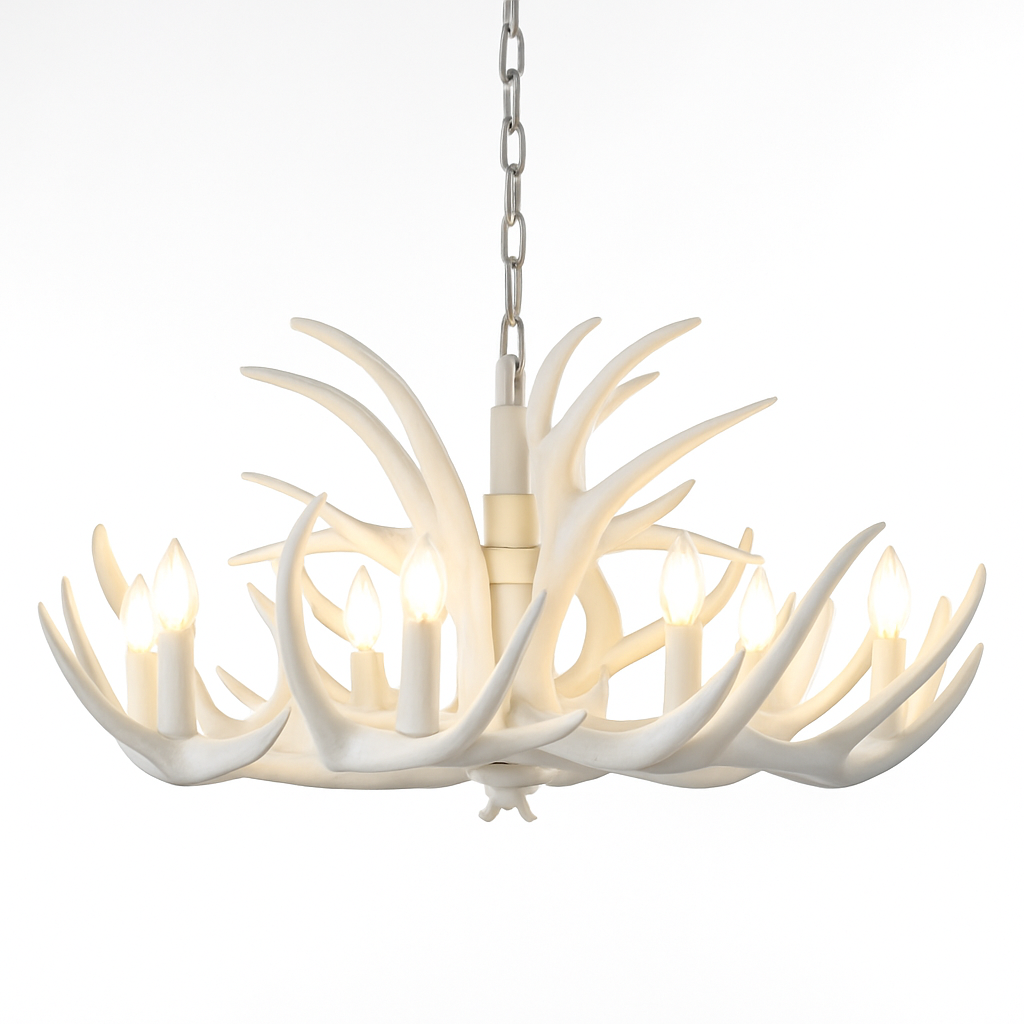 Lustre — Rustique en bois de cerf pour décoration industrielle