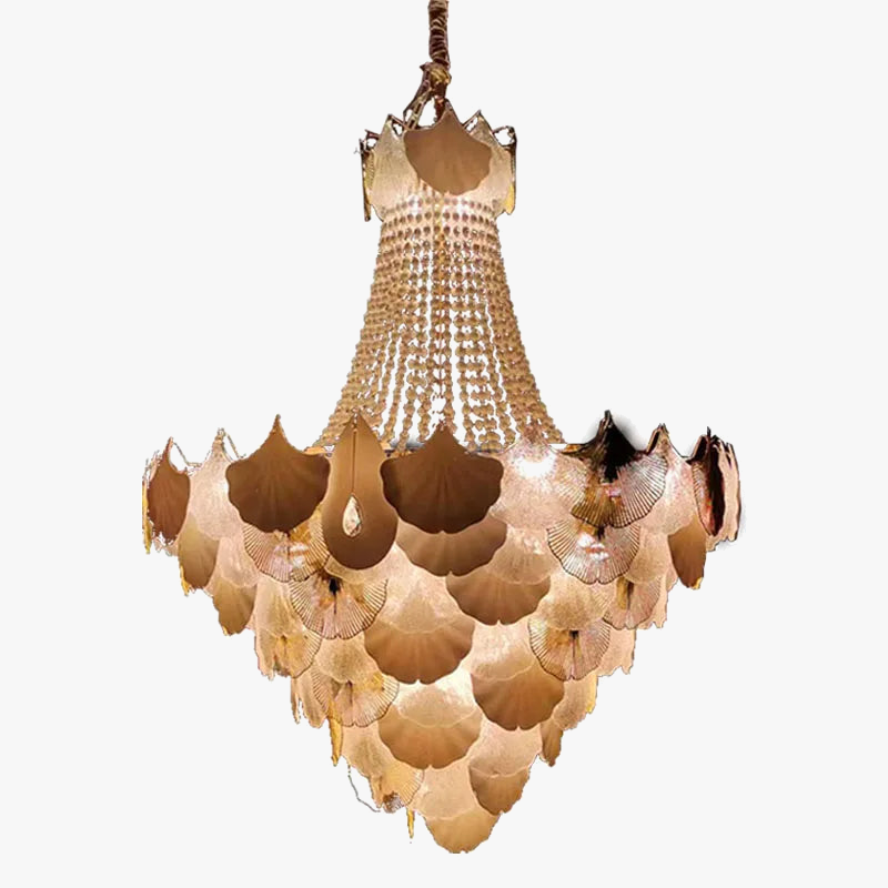 Lustre — Suspendu LED art déco ginkgo dimmable pour un éclairage élégant