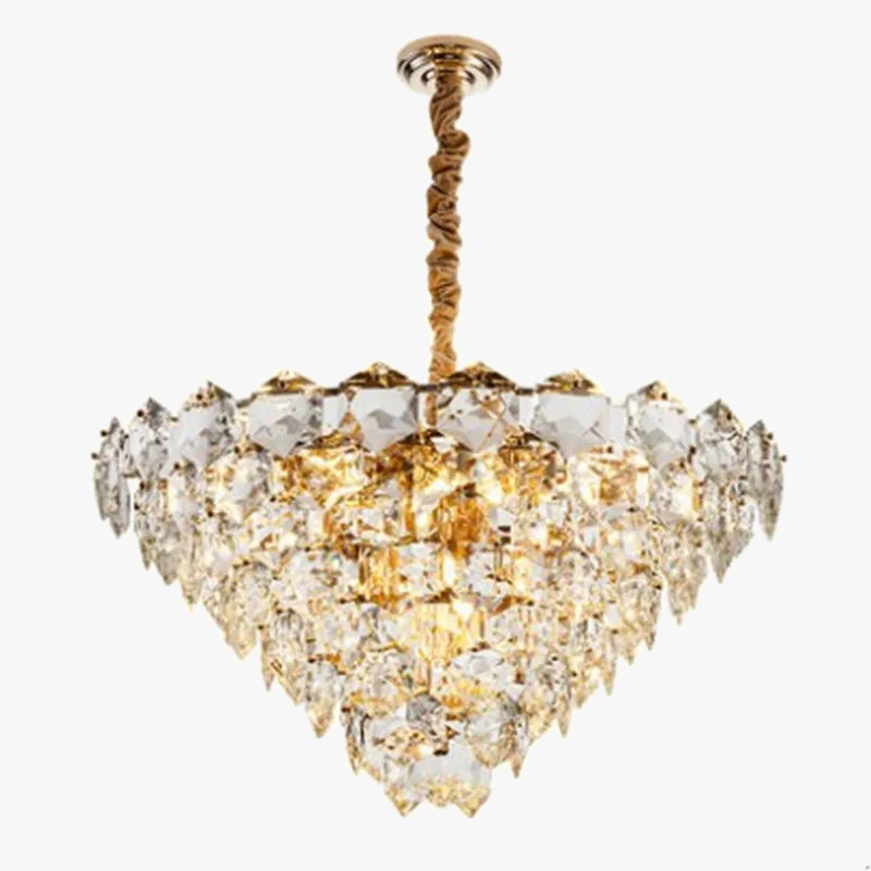 Lustre — Suspendu à LED en métal doré moderne et élégant pour éclairage intérieur