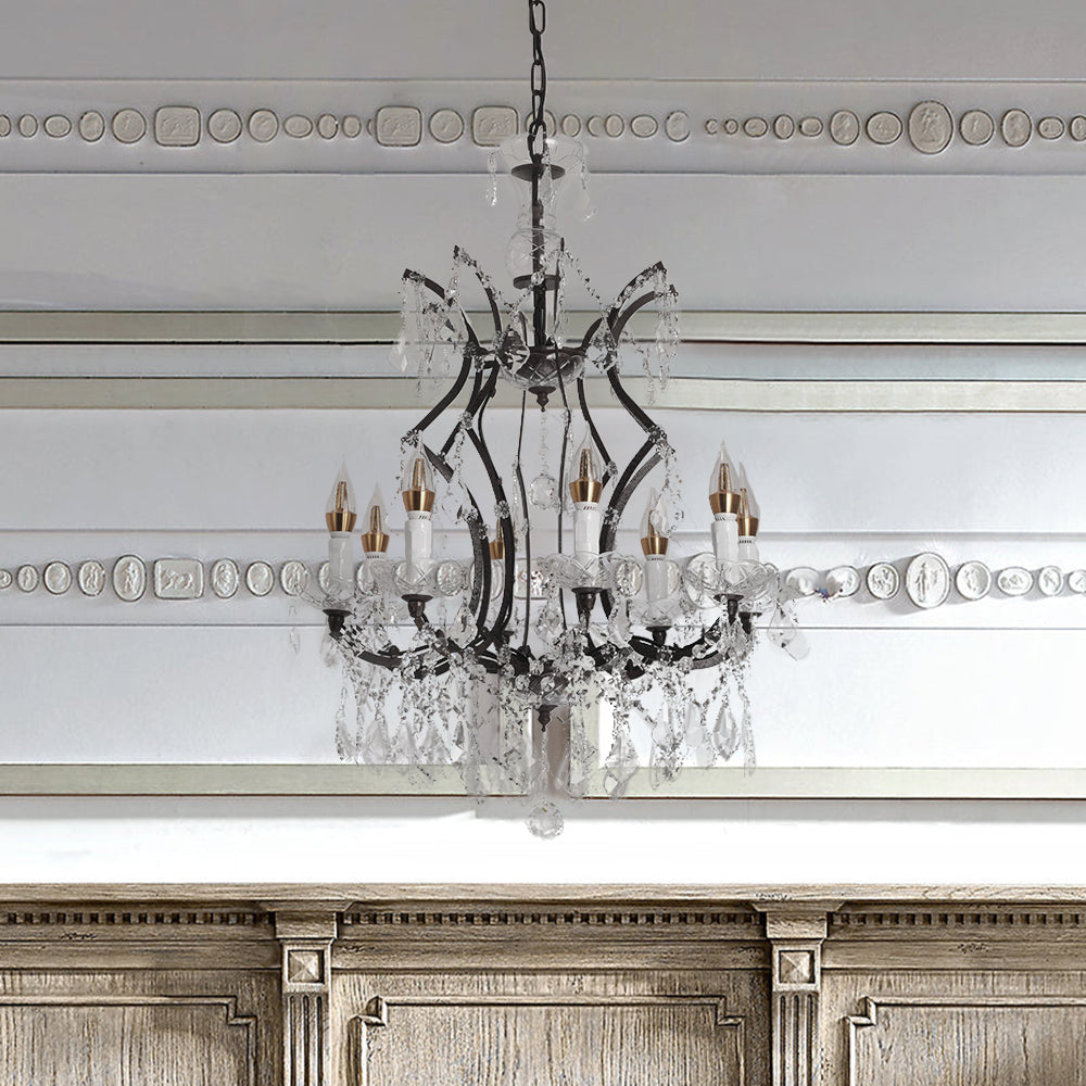 Silva Lustre décoratif Moderne, Métal/Cristal, Rouille, Salon - Neutralighting